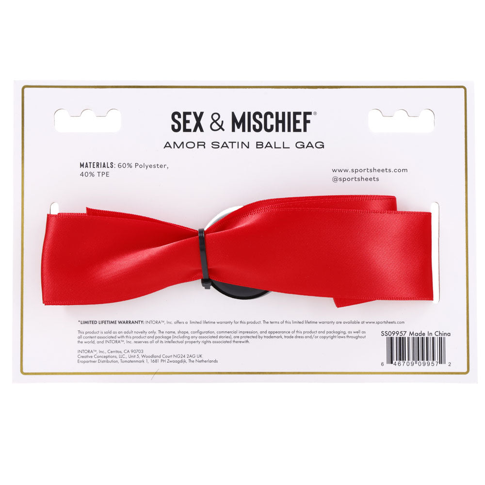 Sex & Mischief Amor Satin Ball Gag